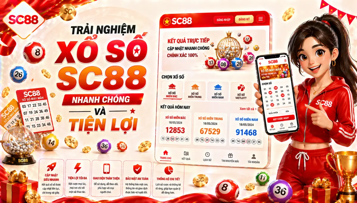 Trải nghiệm xổ số sc88 nhanh chóng và tiện lợi